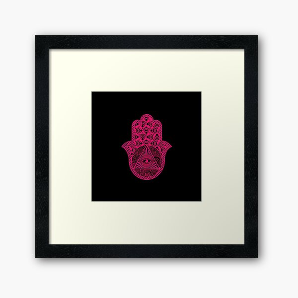 Wandbilder Hamsa Hand Von Fatima Redbubble