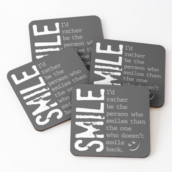 Item preview, Smile - I'd Rather Be the Person Who Smiles designed and sold by mymymagic.