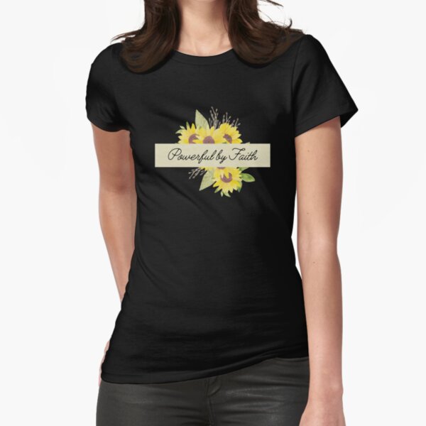 Item preview, Powerful by faith - sunflower designed and sold by fsultesart.