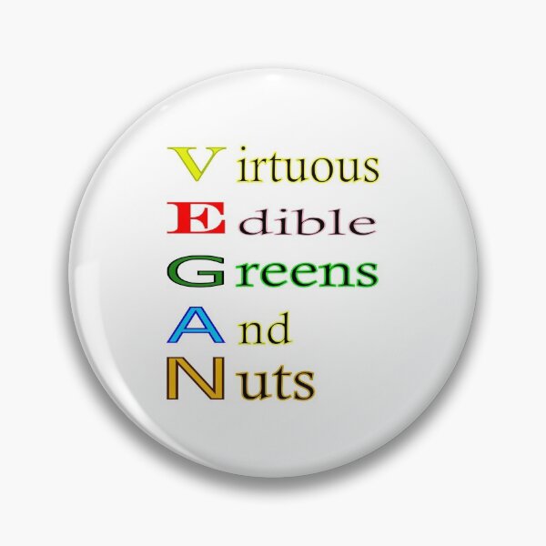 Item preview, Vegan acrostic poem virtue to nuts designed and sold by CottagePop.