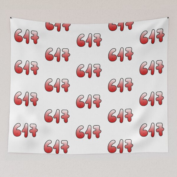 Item preview, 617 Area Code Boston University designed and sold by Hebrew Stickers.