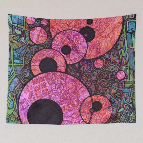 Item preview, Tempered Circles Graffiti Style designed and sold by Dawn Anthes.