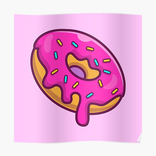 Donut Homer Simpson Posters for Sale | Redbubble