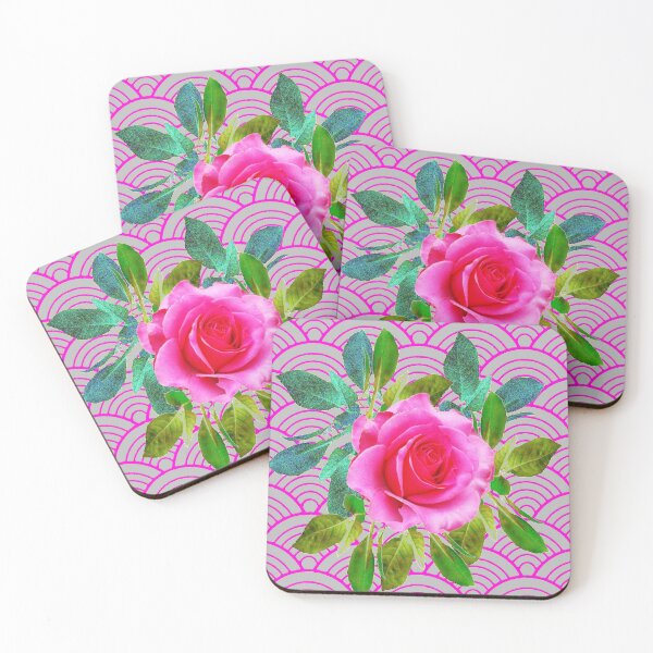 Item preview,  ROSE GARDEN ART FUCHSIA-GREY ABSTRACT CLOUD PATTERN designed and sold by sharlesart.