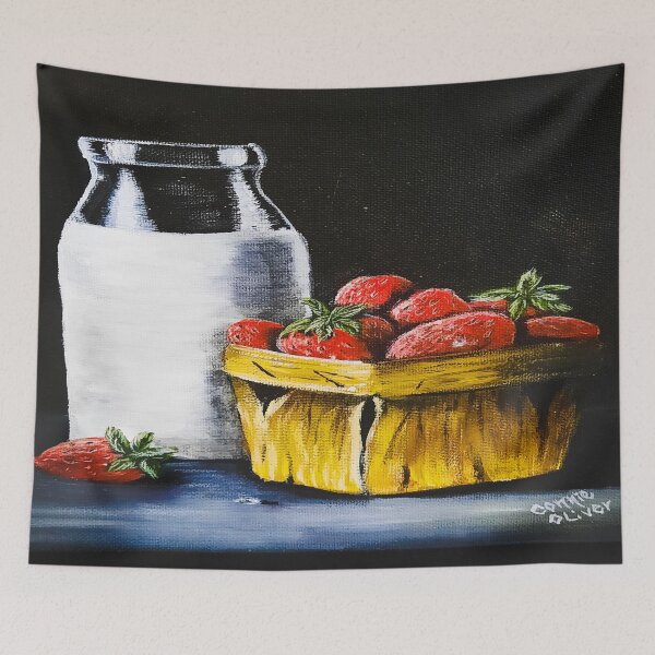 Item preview, Strawberry Milkshake Painting  designed and sold by MagicEmpress.