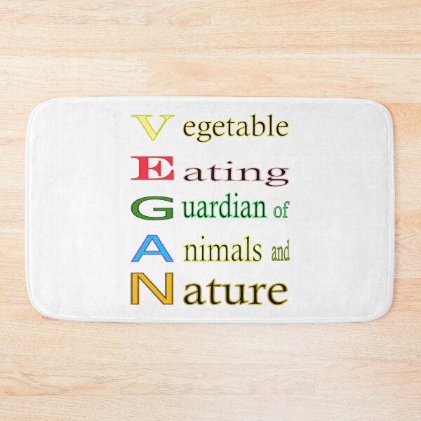 Item preview, Vegan acrostic poem guardian of animals and nature designed and sold by CottagePop.