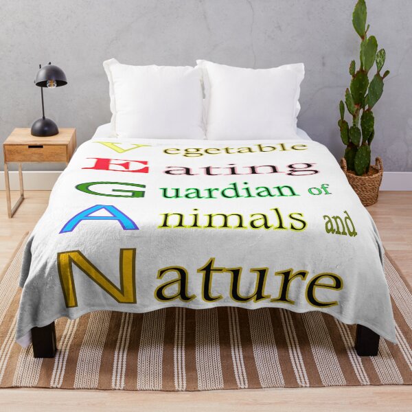 Item preview, Vegan acrostic poem guardian of animals and nature designed and sold by CottagePop.