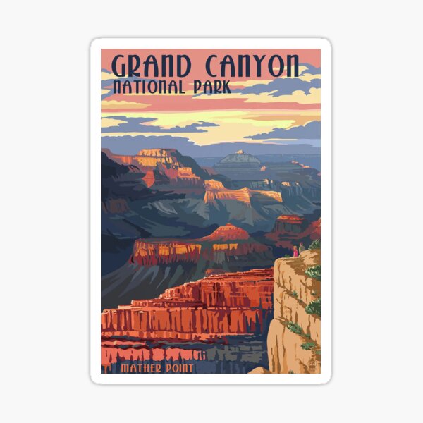 Grand Canyon National Park - Mather Point Sticker