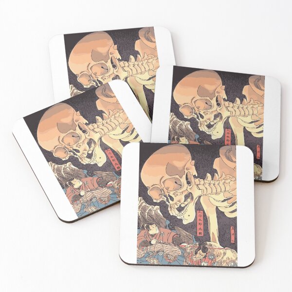 Item preview, Japanese Samurai Skull, Japanese Warrior Art designed and sold by Polishthestone.
