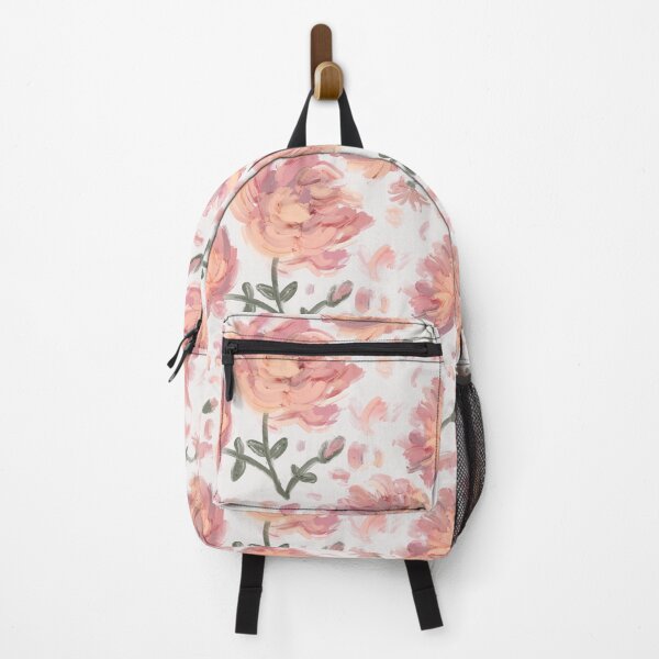 Item preview, Hand Painted Soft Pink Flower on White Background designed and sold by cozycaroline.