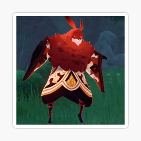 Genshin Impact Diluc meme Sticker