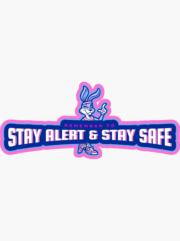 Stay Alert Stay Safe 90s Canadian Psa Gert Bert Sticker For Sale By 90snostalgiaca Redbubble