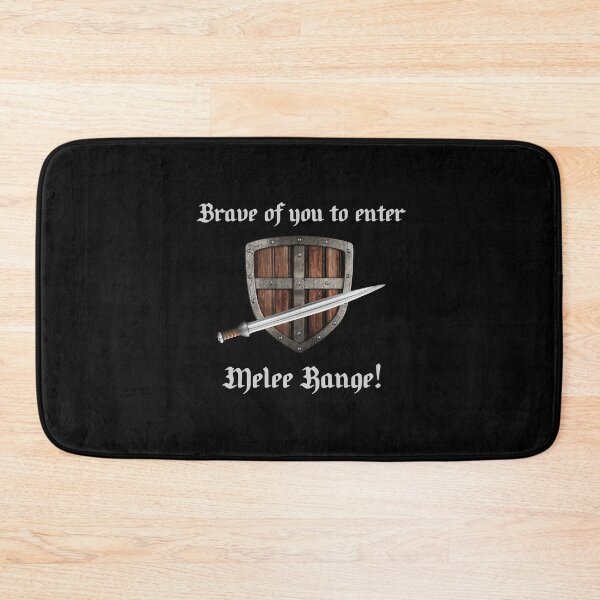 Item preview, Melee Range Sword & Shield - Design #1 (On Black) designed and sold by epinkb.
