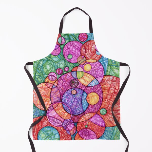 Item preview, Vibrant Circles Rainbow Doodle designed and sold by Dawn Anthes.