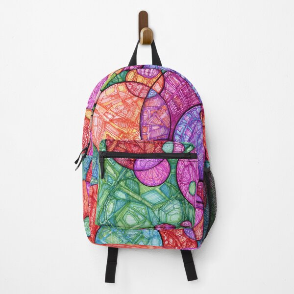 Item preview, Vibrant Circles Rainbow Doodle designed and sold by Dawn Anthes.