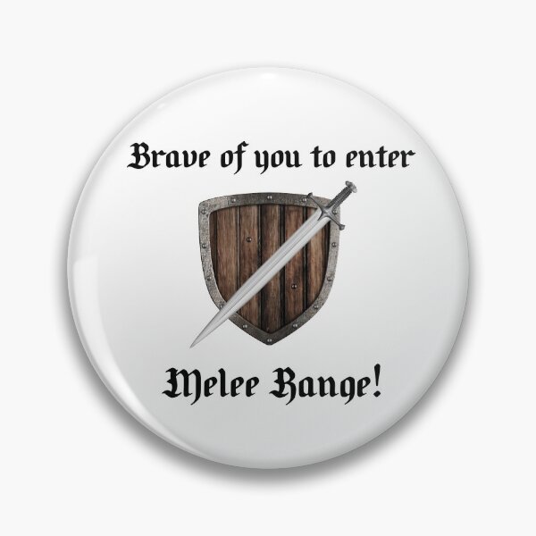Item preview, Melee Range Sword & Shield - Design #2 (On White) designed and sold by epinkb.