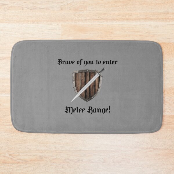 Item preview, Melee Range Sword & Shield - Design #2 (On Grey) designed and sold by epinkb.