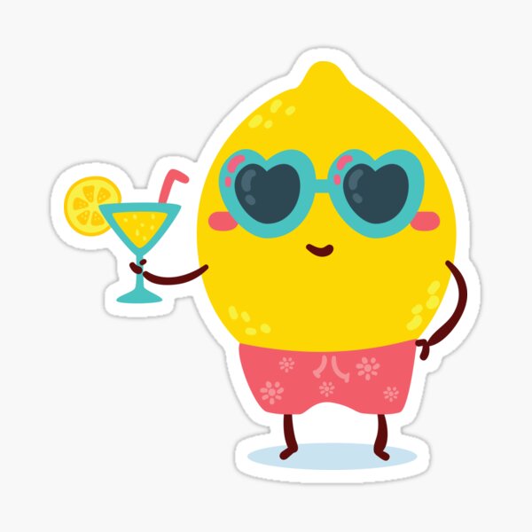 Foodies Lemon Cute Sticker