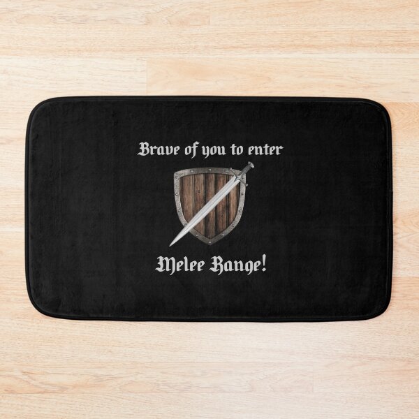 Item preview, Melee Range Sword & Shield - Design #2 (On Black) designed and sold by epinkb.