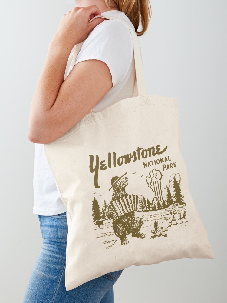 National Parks Yellowstone Women's Tote Bag Off-White 