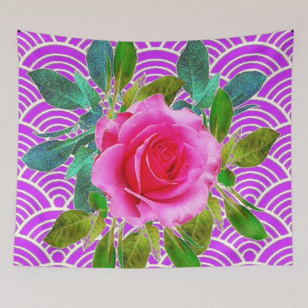 Item preview, PINK  ROSE GARDEN ART LILAC-WHITE ABSTRACT CLOUD PATTERN designed and sold by sharlesart.