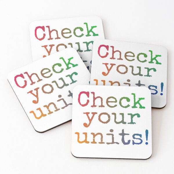 Item preview, Check your units! designed and sold by PhysicsThisWeek.