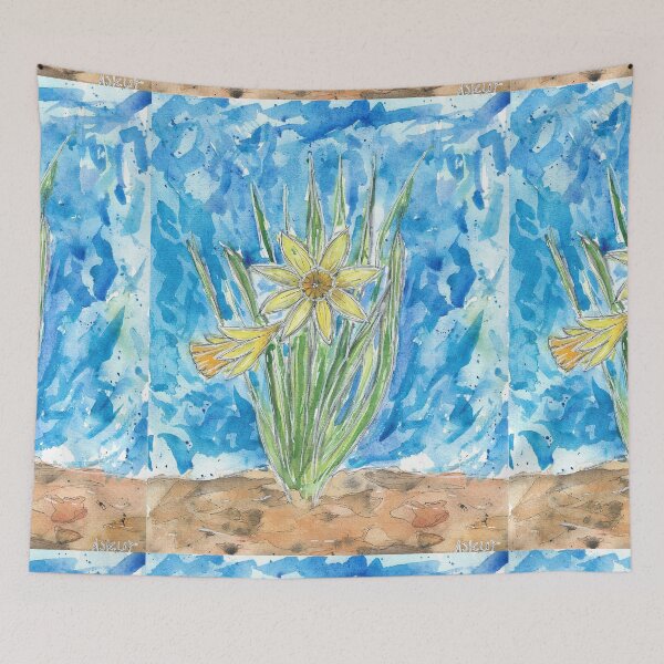 Aperçu de l'œuvre Lys de Carême à l'aquarelle créée et vendue par Hallamalla.