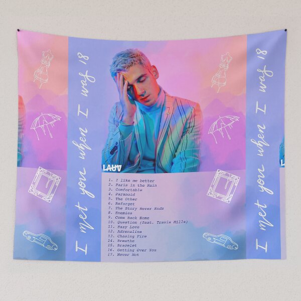 Item preview, Lauv- I Met You When I Was 18 designed and sold by artsykeet18.