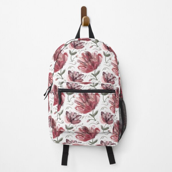 Item preview, Hand Painted Soft Pink Flower on White Background designed and sold by cozycaroline.
