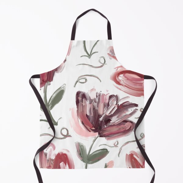 Item preview, Hand Painted Soft Pink Flower on White Background designed and sold by cozycaroline.