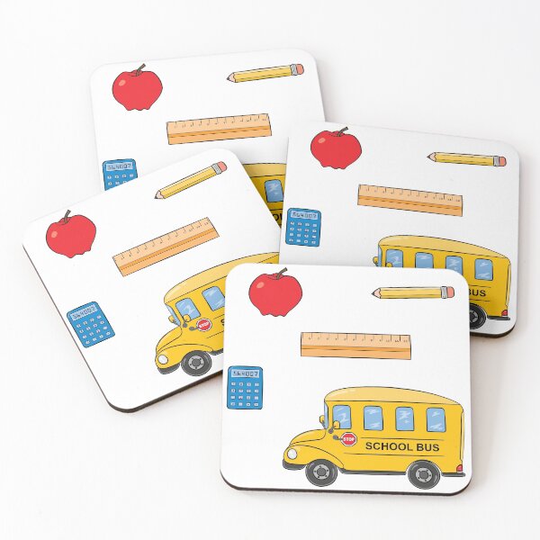 Item preview, Back to School Bus and supplies designed and sold by tryinart.