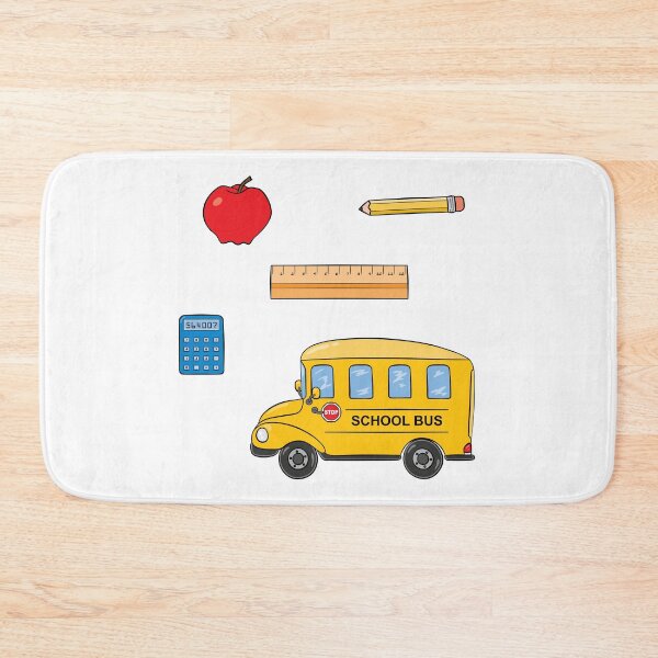 Item preview, Back to School Bus and supplies designed and sold by tryinart.