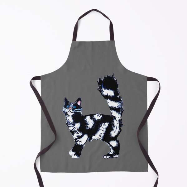Item preview, Color Pencils original Drawing - black and white Cat - looking up designed and sold by Eejee-SK.