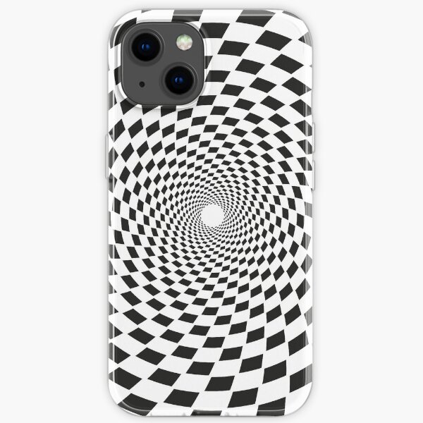 Hypnotic Spiral Pattern Visual Illusion iPhone Soft Case