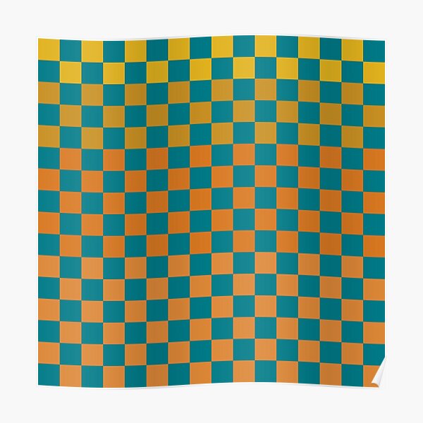 Checkerboard Check Checkered Pattern in Blush Pink and Cream Poster for  Sale by kierkegaard