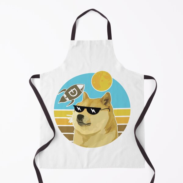 Item preview, Doge Sunglasses Dogecoin Rocket Moon Sunset designed and sold by SenGift.