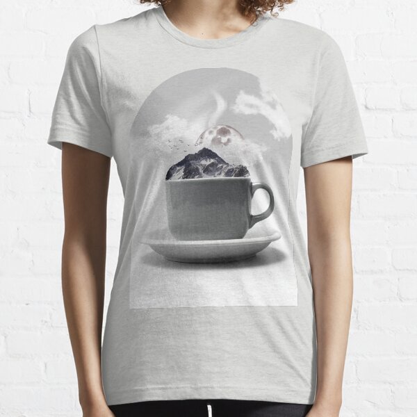 Moon and mountain in a Cup Essential T-Shirt