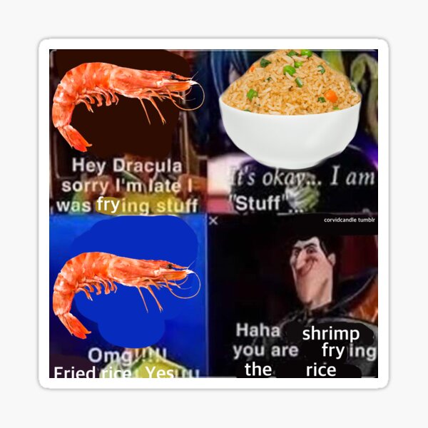 Item preview, shrimp fried rice designed and sold by milkymintshoppe.