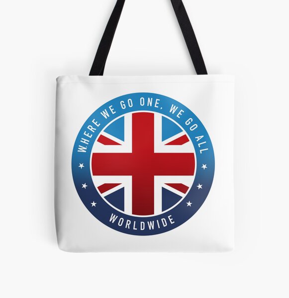 UK flag graphic All Over Print Tote Bag