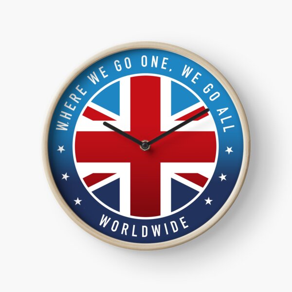 UK flag graphic Clock