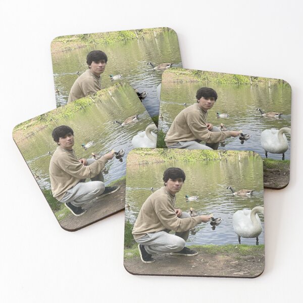 Item preview, GeorgeNotFound Feeding Swans designed and sold by chaoticvibes.