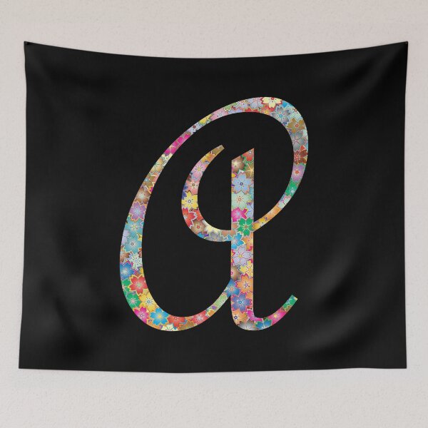 Item preview, Letter a Lower Case Alphabet a Colorful Flowers designed and sold by Shariss.