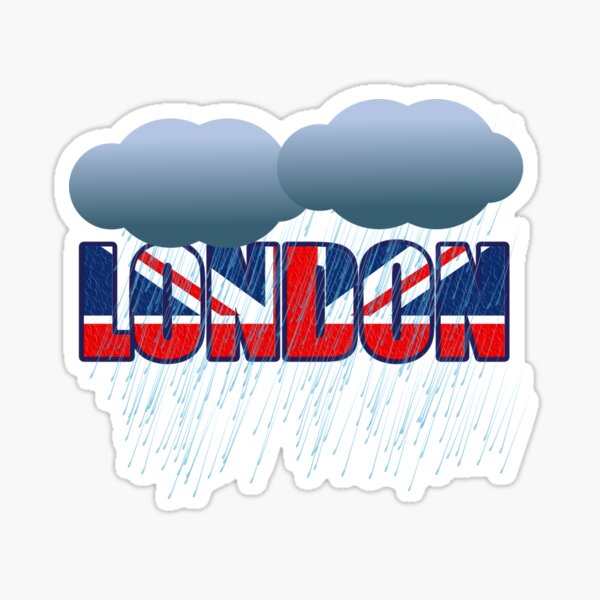 London Always Cloudy Or Rainy Sticker