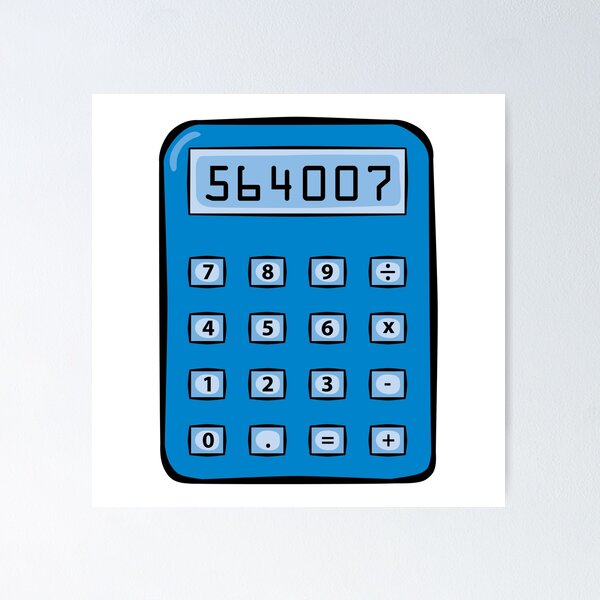 Calculator Posters for Sale Redbubble