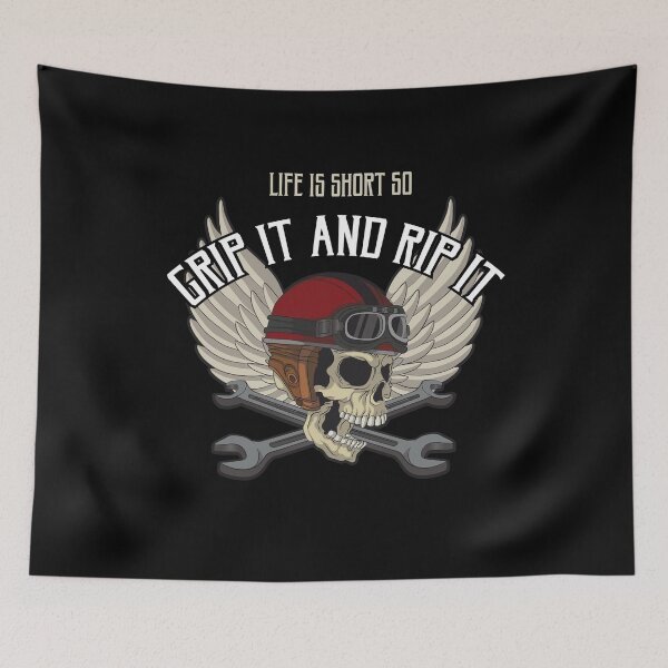Item preview, Life is Short so Grip it and Rip it Motocross Dirt Biking  designed and sold by Rzelemenz.