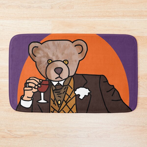Item preview, Memes Fun Portrait of Bear Drinking Wine designed and sold by ellenhenry.