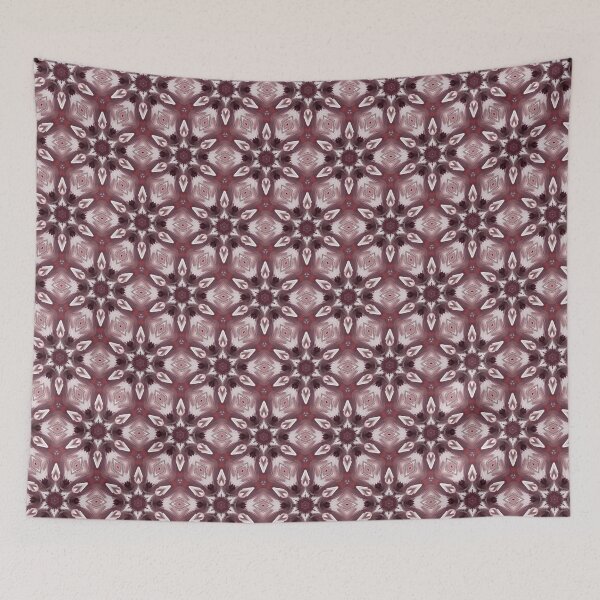Item preview, Hand Painted Geometric Pink Pattern on White Background designed and sold by cozycaroline.