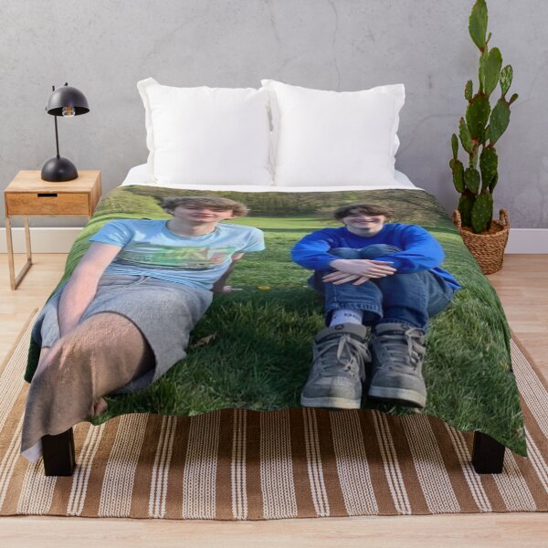 Item preview, Tommyinnit and Tubbo on the Grass designed and sold by chaoticvibes.