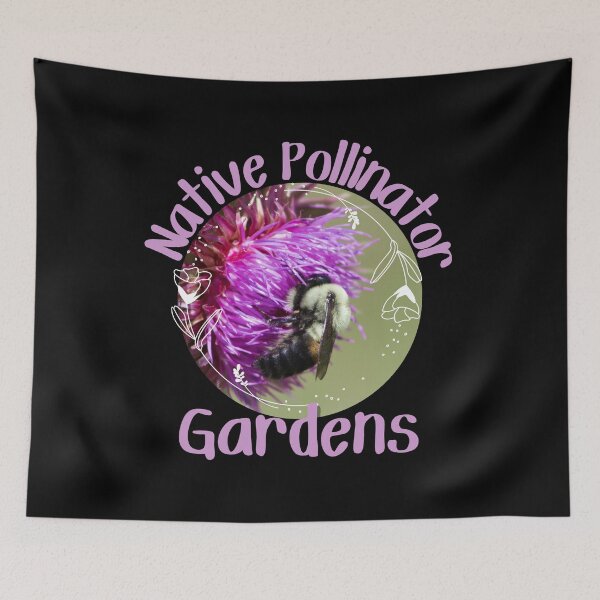 Item preview, Native Pollinator Gardens Colorful Circle Design designed and sold by EarthArtDesigns.