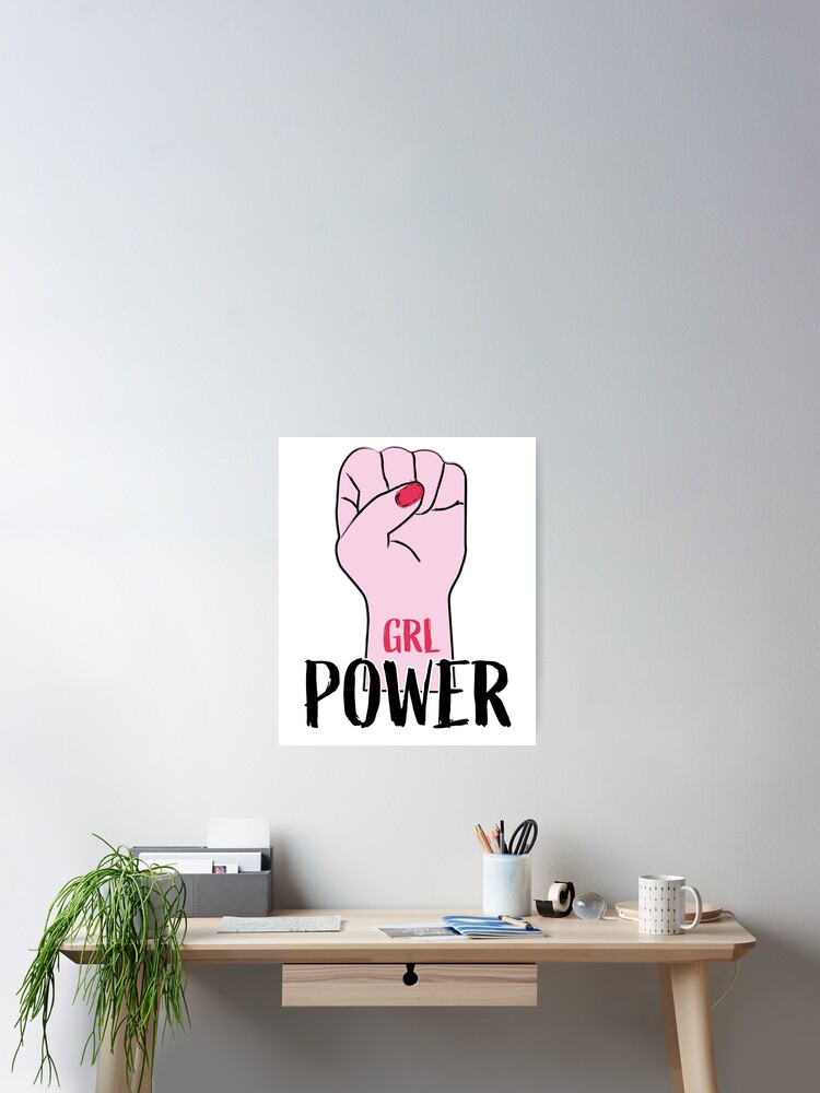 Imagen 2 de 3, Póster con la obra chica poderosa, diseñada y vendida por RONYON.